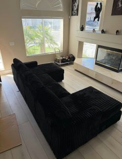 Fast Delivery Costumize Corduroy Sectional Couch Set Color Options Only $39 down payment 👉 Please ask Jon Green for a discount when you arrive!