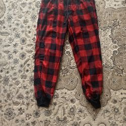Christmas Plaid Women Pajama Pants Size S