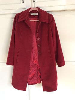 Soft red coat from Nordstrom