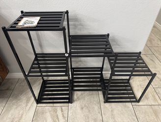 NEW Plant Stand Indoor Outdoor, Metal Waterproof 7 Tiered Plant Shelf