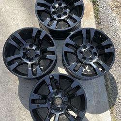 18” Chevy Chevrolet GMC Silverado 1500 Black Wheels Rims Rines