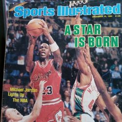 Michael Jordan's Rookie Year First Pro Sports Illustrated Magazine Cover dated December 10, 1984