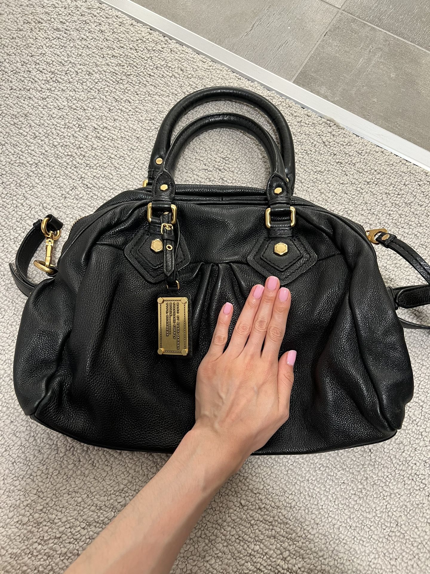 Black Leather Marc By Marc Jacobs Bag