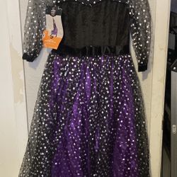New Girls Large Lightup Witch Costume
