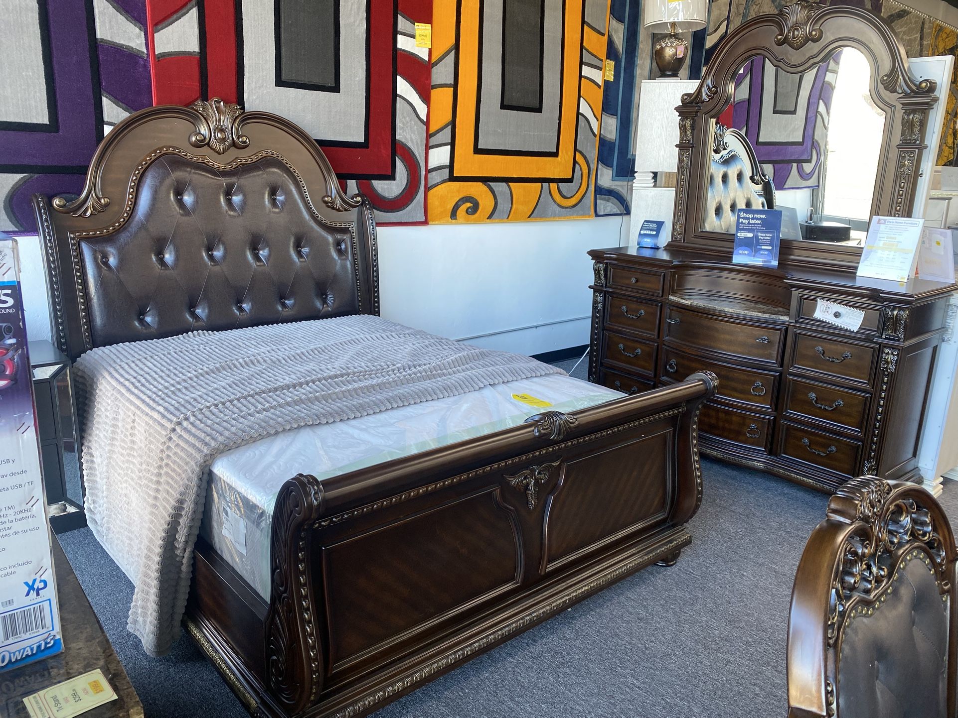 3pc Queen Size Bedframe Set $1,599