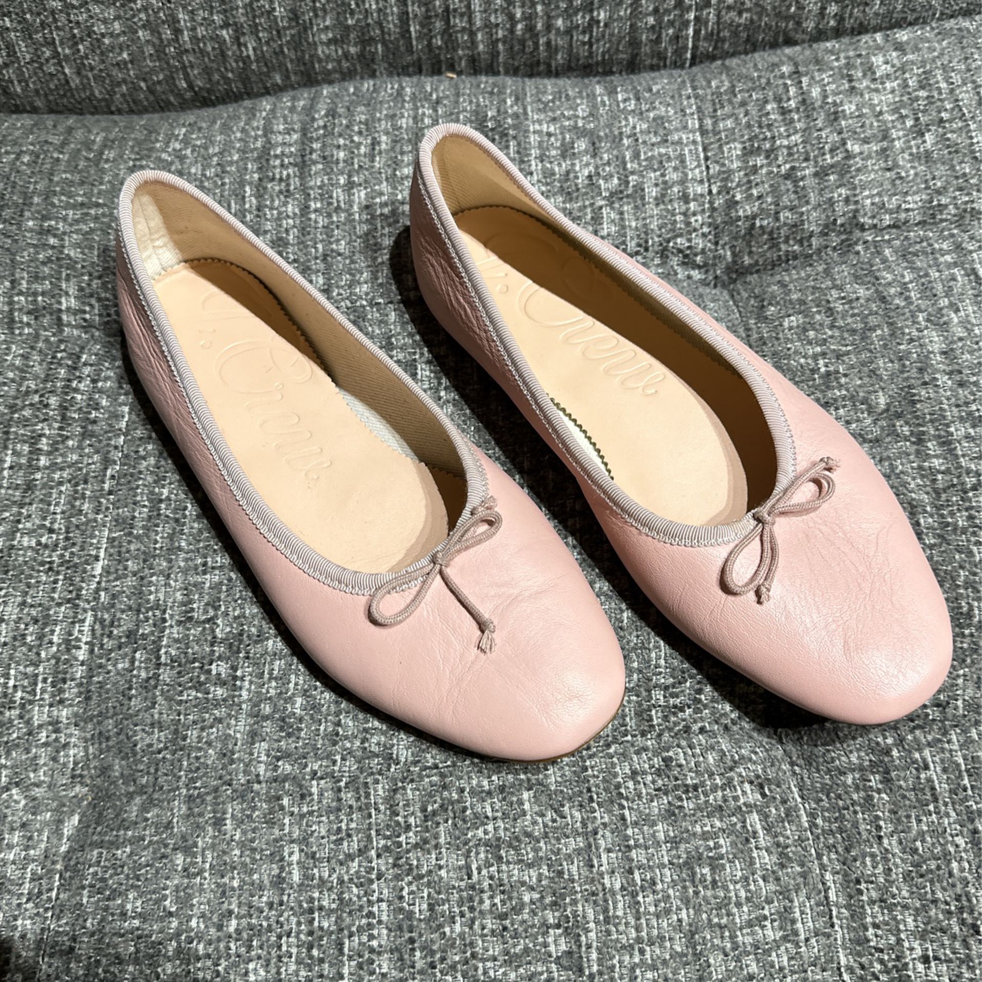 J.CREW Women’s Pink Leather Zoe Ballet Flats…Size 7.5