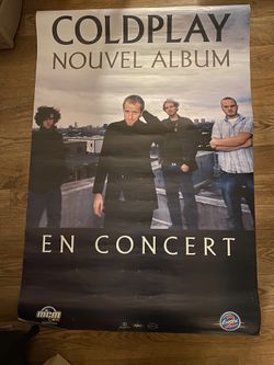 Rare LARGE import Poster Coldplay