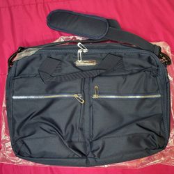 BELLA RUSSO 17" LAPTOP BAG NAVY - NEW
