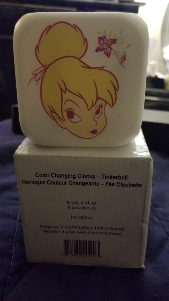 Color changing tinkerbell clock