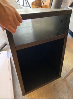 Wood night stand, espresso color