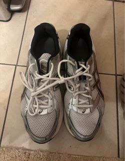 ASICS Running Sneakers White and Silver
