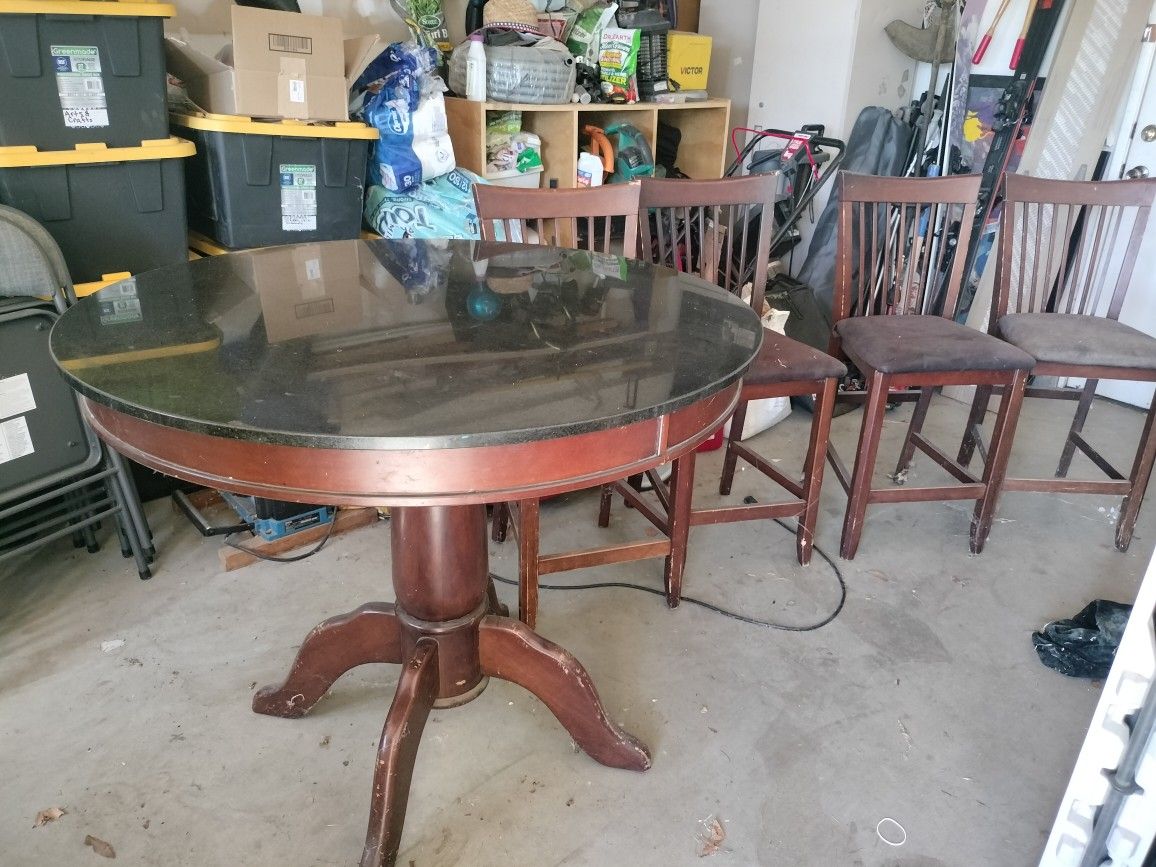 Free Granite Table + 4 Chairs