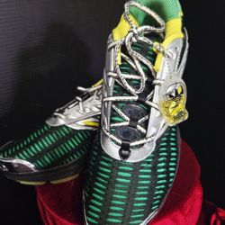 Adidas x Brain Dead Climacool 2 sneakers in a striking black, green, and silver colorway Size 10.