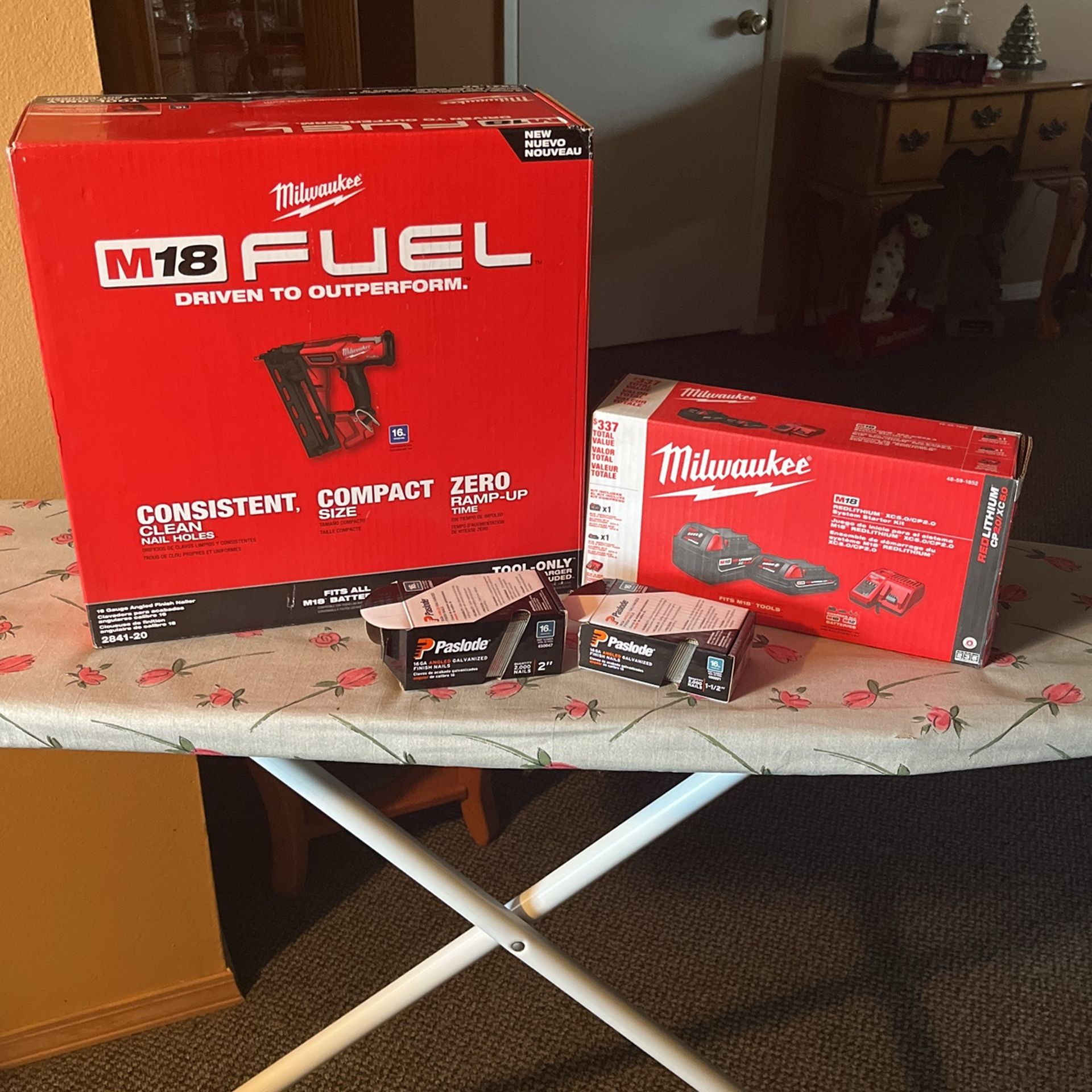 Milwaukee Nail gun Bundle.