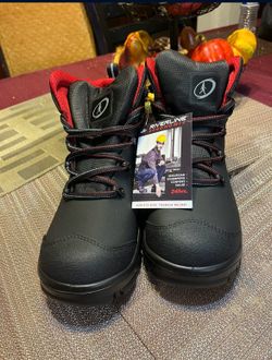 Men work boots  size 9w