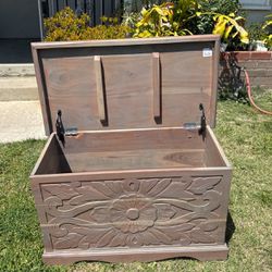 All Wood Kids Toy Chest 