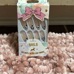 Cow Print Nails 