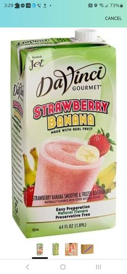 DaVinci Gourmet Strawberry Banana Smoothie Mix, 64 oz.
