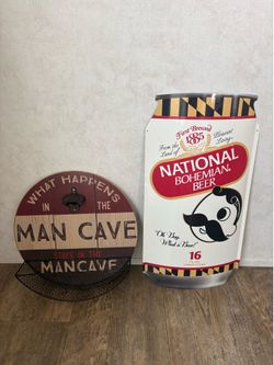 National Bohemian Beer and Man-Cave Signs