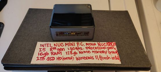 Intel NUC Mini PC (i5 8th Gen, 16GB RAM, Dual SSDs) - Windows 11