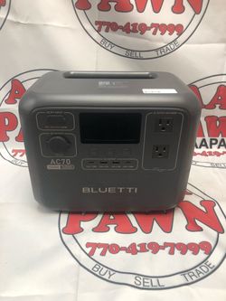 Bluetii AC70 1000 Watt Portable Power Station w/ Cables 11061337