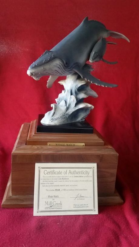 Whale sculpture created by Mill Creek Studios, Artist Joe Slockbower