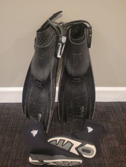 Mares Scuba Fins Plana Avanti With Deep Sea Boots