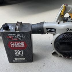 Ryobi RY09055B 2-Cycle leaf blower w/ full fuel can (Non-running)