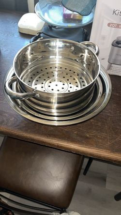 Stainless steel Baking bowls with strainer