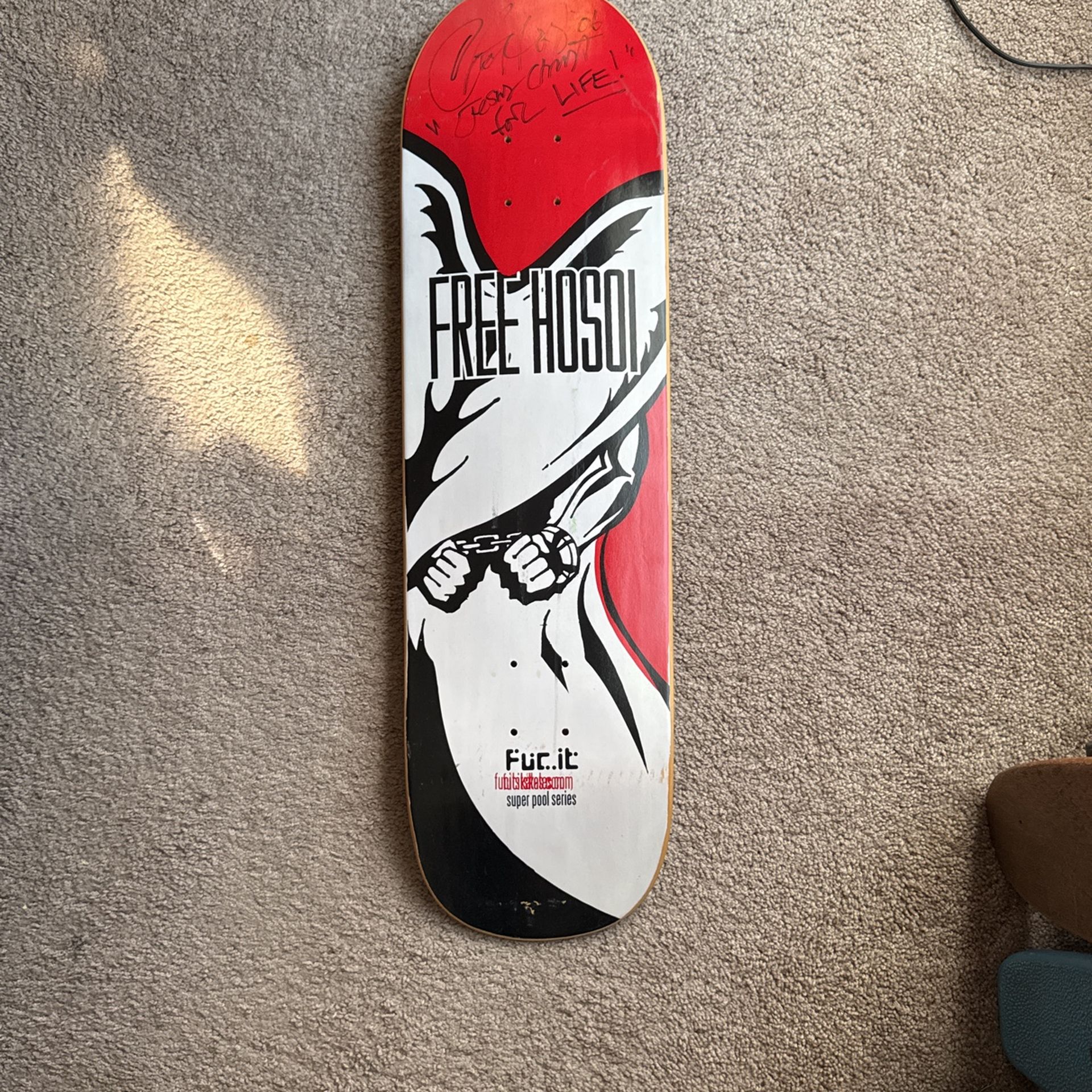 Christian Hosoi Autographed Board