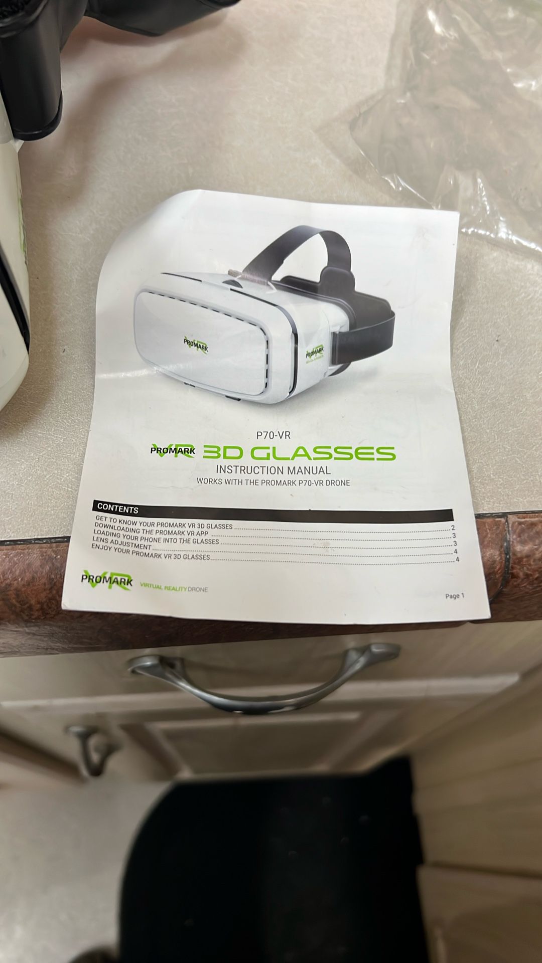 Promark P70-VR 3D Glasses With Manual