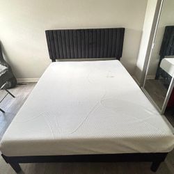 Queen Bed frame With Mattress 