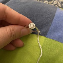 Real 925 Sterling Silver Wedding Ring  Size 7