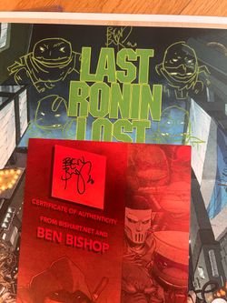 Ben Bishop 4x TMNT Remark Last Ronin Lost Years 11 x 17 Print w/ Signed COA