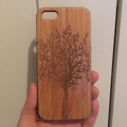 Wooden Tree Carving iPhone SE Case