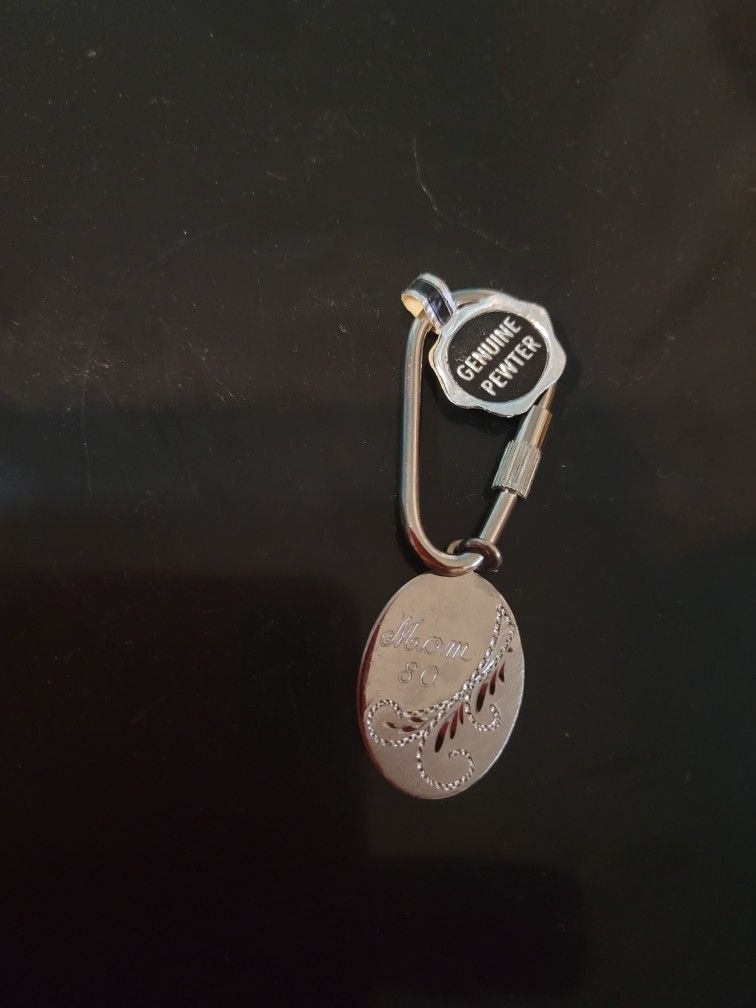 Genuine Pewter Keychain