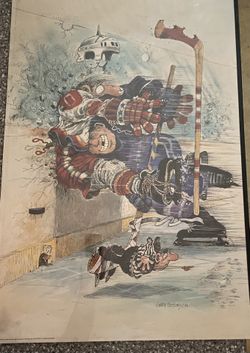 Comical Hockey Art