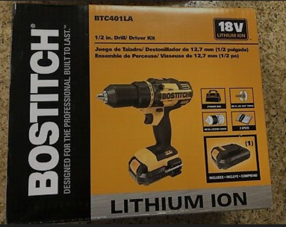 Bostitch 18 volt 1/2 drill