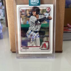 2024 Topps Archives Alek Thomas Bowman Auto sp /99 