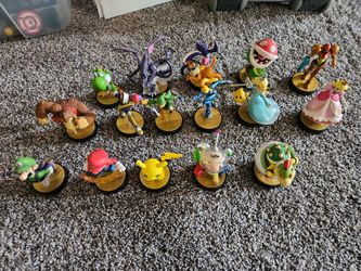 17 Super Smash Bros Amiibo Figures 