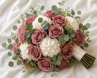25 Dusty Rose Foam Roses – Wedding DIY Bouquet Flowers