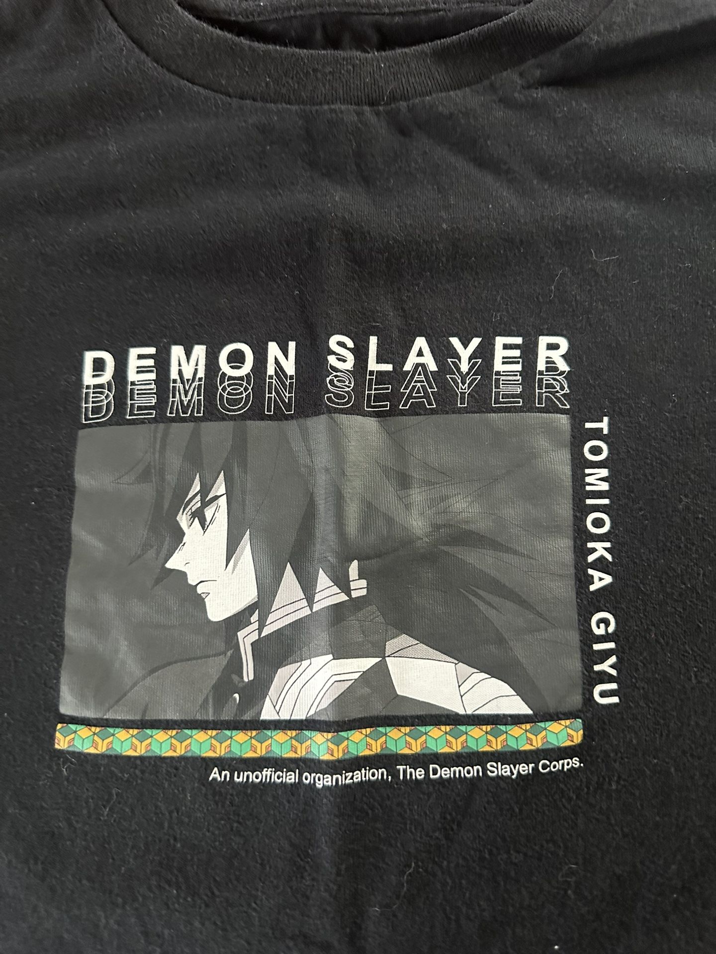 DEMON SLAYER UT BLACK TEE SHIRT SIZE SMALL