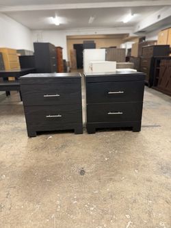 2 Sets Available- $150 Each Set - Black Nightstands Already Assembled