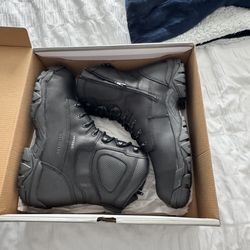 SIZE 11.5 HYTEST Unisex 8" Black Apex Composite Toe Internal Met-Guard Waterproof SR Boot New in Box