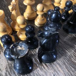 Vintage Chess Pieces 