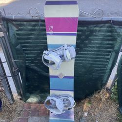 K2 Snowboard 142 Cm With Med Charm Bindings 