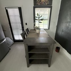 Ashley’s Bar Table 2 Stools Two Chairs