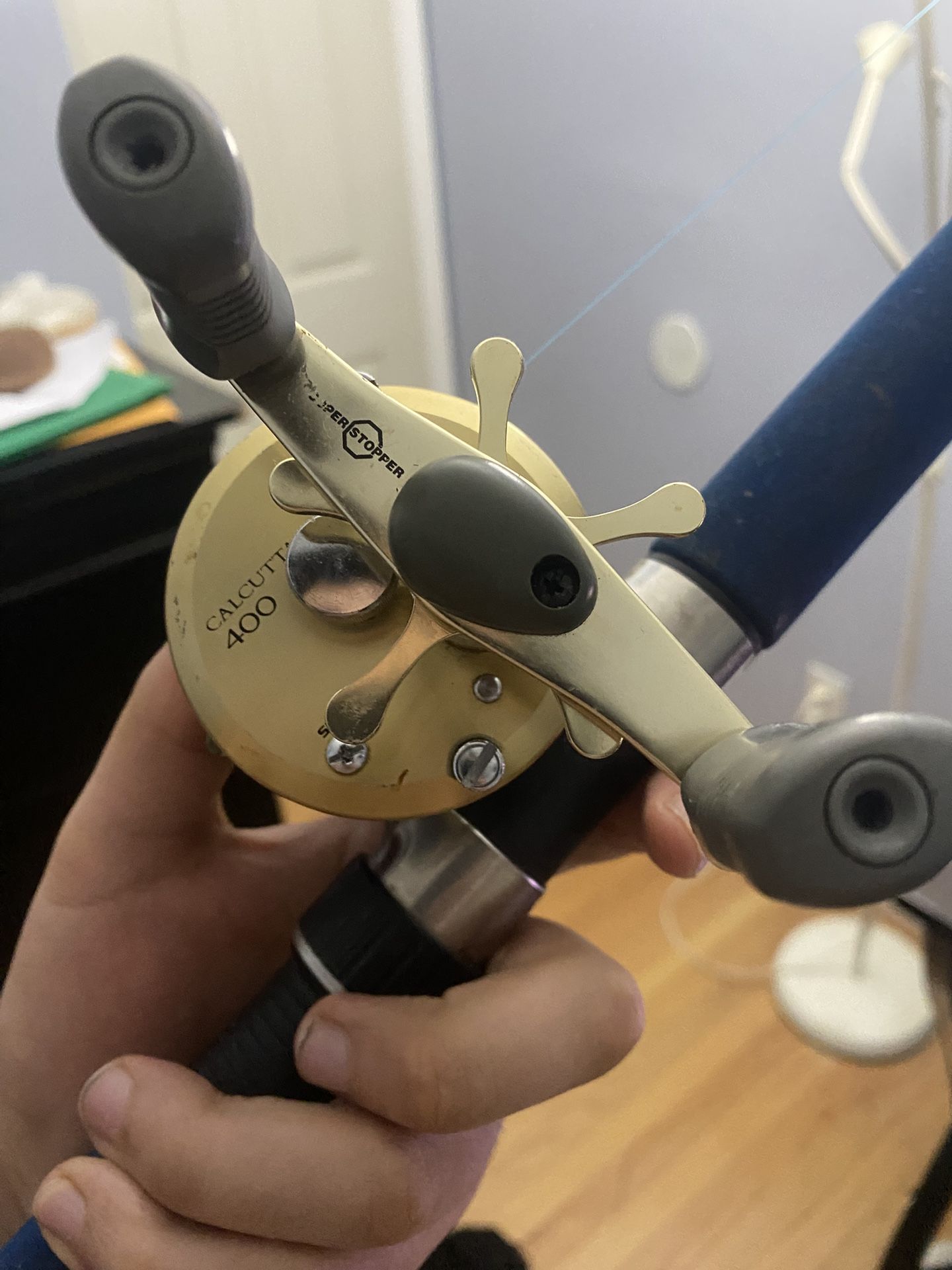Calcutta 400 And Vintage Striker Fishing Pole