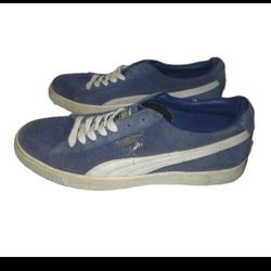 Puma Mens Classic Blue Suede Sport Lifestyle Trainers Sneakers Size 12 Vintage 