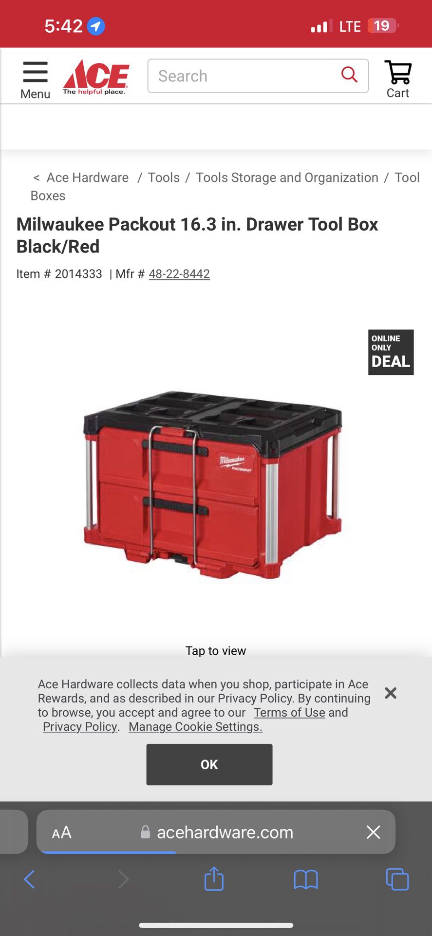 Milwaukee 2 Drawer Packout 